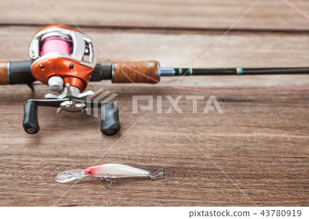 Fishing tackle - Baitcasting Reel, hooks and lures Fishing tackle - Baitcasting Reel, hooks and lures 43780919