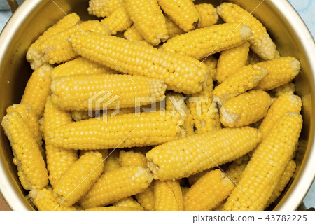 Boiled corn 43782225