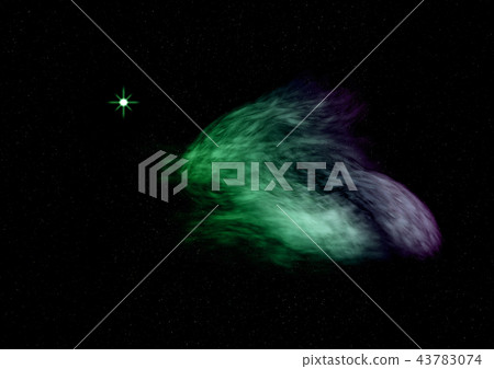 Small part of an infinite star field. 3D rendering 43783074