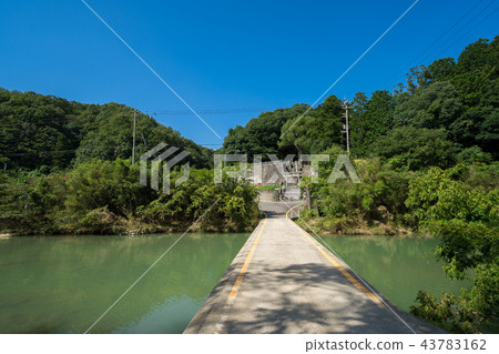 沒有欄杆Kotogawa(香川縣)的橋 沒有欄杆Kotogawa(香川縣)的橋 43783162