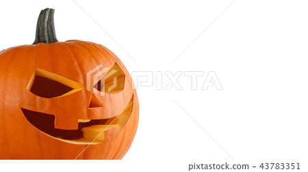 Halloween Pumpkin on white Halloween Pumpkin on white 43783351