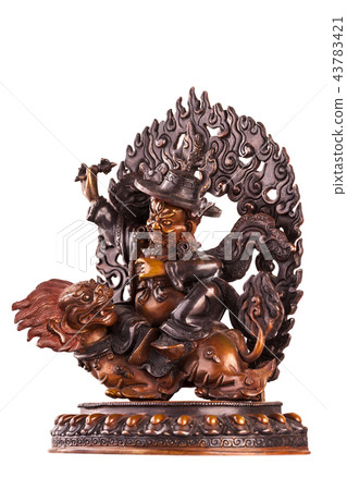 Vadzhrasadkhu astride a snow lion. 43783421