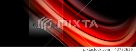 Fluid colors abstract background colorful poster, twisted liquid design on black, colorful marble or Fluid colors abstract background colorful poster, twisted liquid design on black, colorful marble or 43783639
