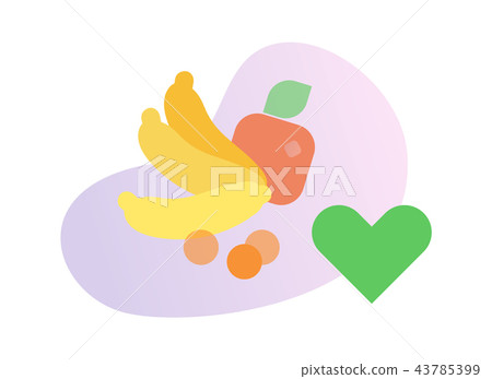 Fruits. Healthy food icon. Flat vector illustration. Isolated on white background. Fruits. Healthy food icon. Flat vector illustration. Isolated on white background. 43785399