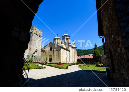 Manasija ancient monastery in Serbia 43785420