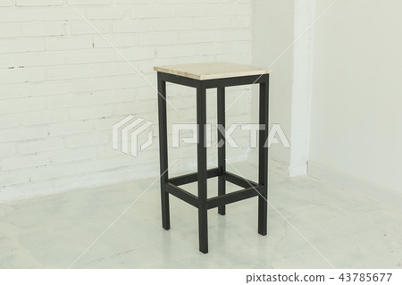 Interior and minimalism concept - Close-up of white chair in modern design room 43785677