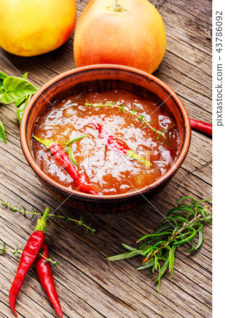 Homemade apple sauce, jam Homemade apple sauce, jam 43786092