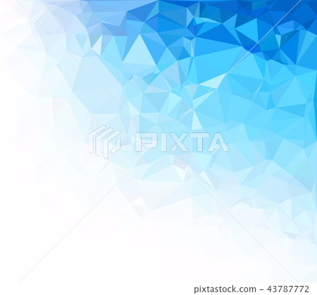 Blue Polygonal Mosaic Background Blue Polygonal Mosaic Background 43787772