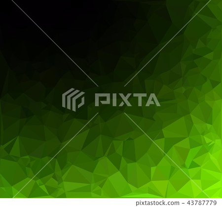 Green Polygonal Mosaic Background  43787779