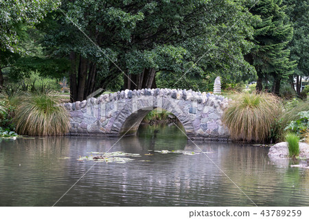 small bridge in queenstown gardens small bridge in queenstown gardens 43789259