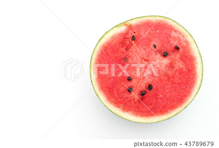 fresh watermelon on white 43789679
