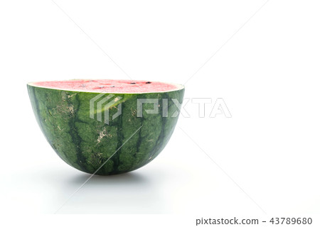 fresh watermelon on white 43789680