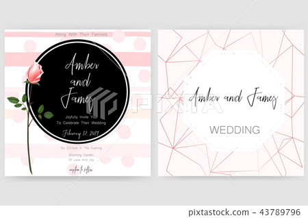 Save the date card, wedding invitation, greeting card with beautiful flowers and letters Save the date card, wedding invitation, greeting card with beautiful flowers and letters 43789796