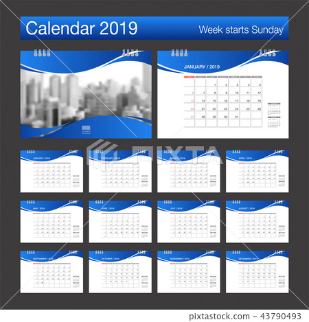 2019 Calendar.  43790493