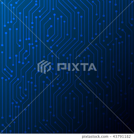 Technology Background , Blue circuit board pattern - Stock Illustration ...