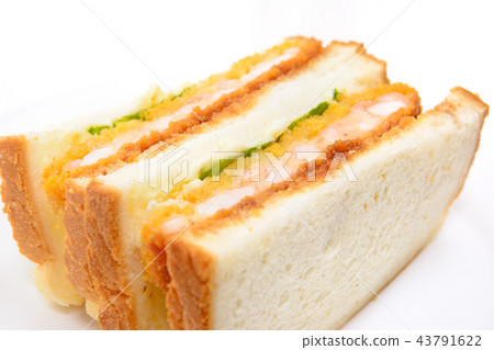 可口蝦炸肉排三明治 可口蝦炸肉排三明治 43791622