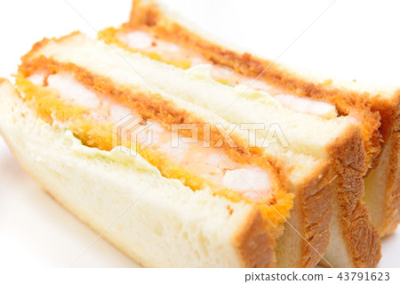 可口蝦炸肉排三明治 可口蝦炸肉排三明治 43791623