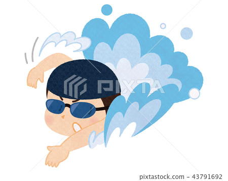 Swimmer men Swimmer men 43791692