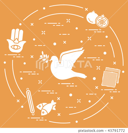 Jewish symbols 43791772