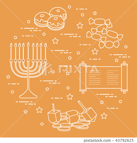 Jewish holiday Hanukkah 43792625