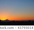 Sunset and Mt. Fuji 43793014