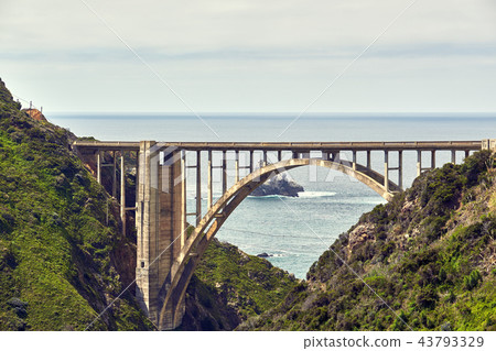 Bixby Creek Bridge on Highway 1, California 43793329