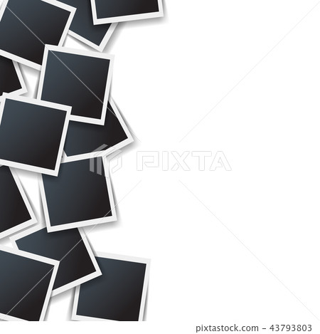Photo Border Isolated White Background 43793803