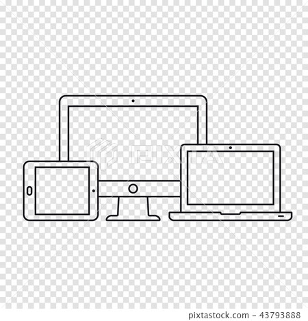 Responsive devices icons Responsive devices icons 43793888