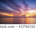 Amazing sunset.Colorful sky in the sunset. Natural 43794192