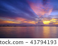 Amazing sunset.Colorful sky in the sunset. Natural 43794193