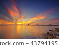 Amazing sunset.Colorful sky in the sunset. Natural 43794195