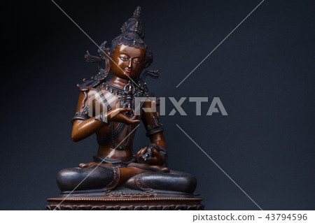 Vajrasattva with dorje and hand bell Vajrasattva with dorje and hand bell 43794596