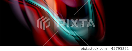 Rainbow fluid abstract shapes, liquid colors design, colorful marble or plastic wavy texture Rainbow fluid abstract shapes, liquid colors design, colorful marble or plastic wavy texture 43795251