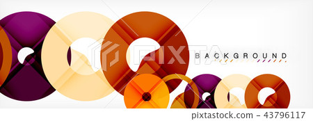 Geomtric modern backgrounds, rings abstract template 43796117