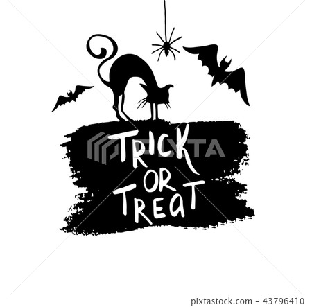 Happy Halloween hanwritten 43796410