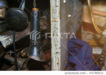 Old wired flashlight Old wired flashlight 43796631
