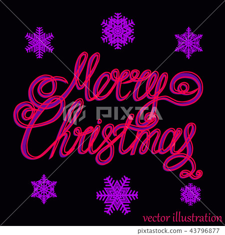 Christmas lilac background. Vector. - Stock Illustration [43796877] - PIXTA