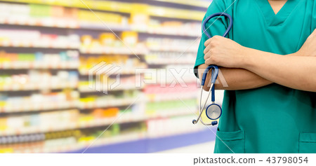Surgeon doctor at hospital. 43798054