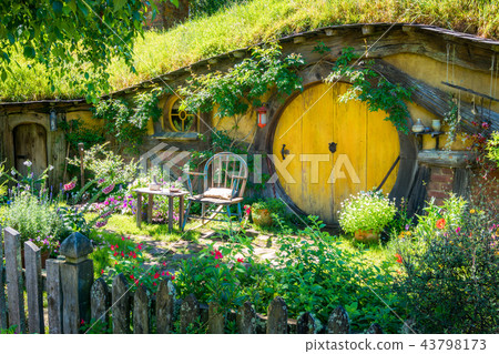 Hobbiton movie set for "The Hobbit" in New Zealand 43798173