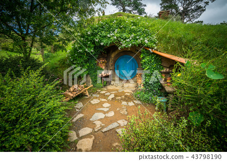 Hobbiton movie set for "The Hobbit" in New Zealand 43798190