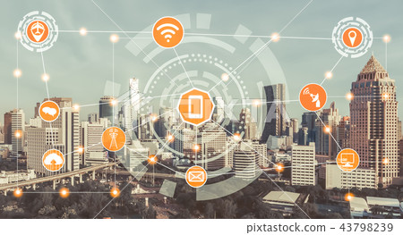 Smart city and wireless communication network. Smart city and wireless communication network. 43798239