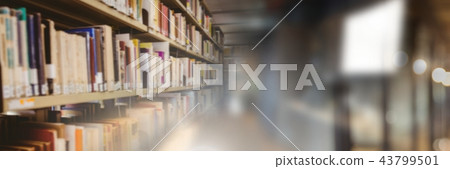 Education library with blur transition Education library with blur transition 43799501