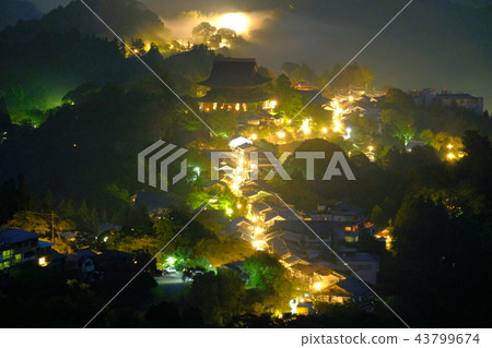 Yoshinoyama night view (Yoshino-cho, Yoshino-gun, Nara) Yoshinoyama night view (Yoshino-cho, Yoshino-gun, Nara) 43799674