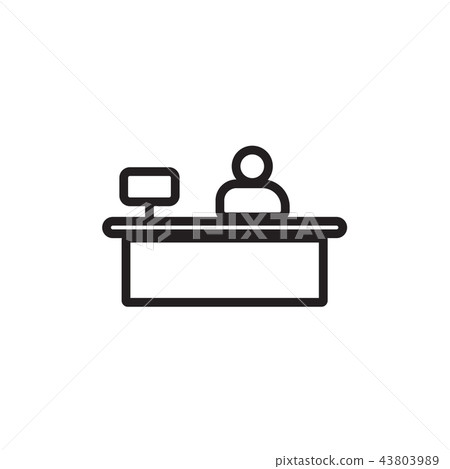 Sales booth icon Vector illustration, EPS10. Sales booth icon Vector illustration, EPS10. 43803989