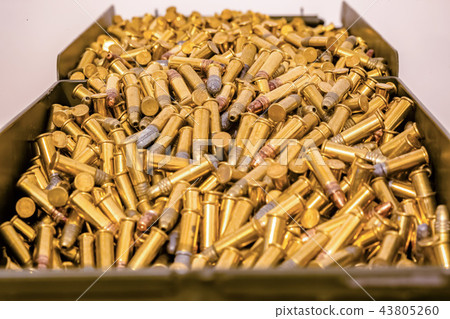 Large ammo box full of bullets 43805260