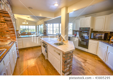 Island with cuttingboard countertop Island with cuttingboard countertop 43805295