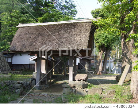 Kashiura Shiga Prefecture Lakeside settlement 4 foot gate 43805324