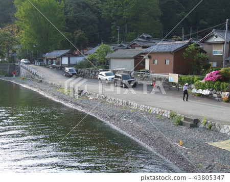 Kashiura Shiga Prefecture Lakeside settlement 4 foot gate 43805347
