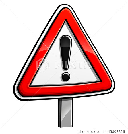 Vector warning sign design concept 43807826