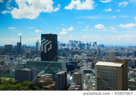 View cityscape towards Shinjuku downtown area from Bunkyo Civic Center 43807967